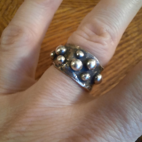 Handmade OOAK Sterling & Brass Ring - Picture 7 of 9